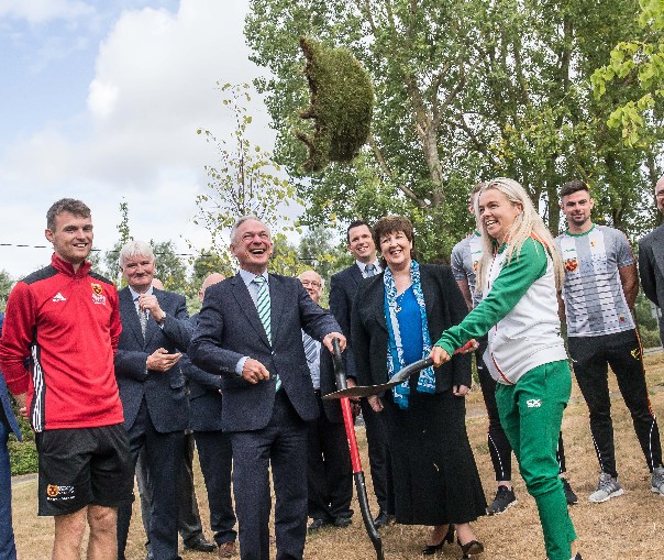 Minster for Education and Skills Turns the Sod on Institute of Technology Carlow’s New €15million South Sports Campus (Tue. 17th July, 2018)
