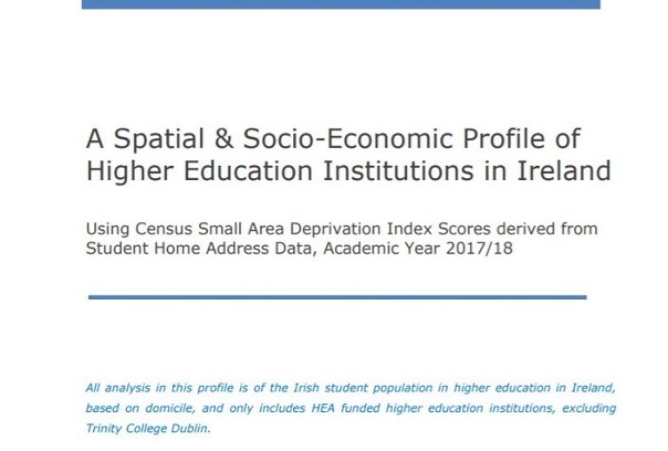 Response to the publication by the Higher Education Authority of the spatial and socio-economic profiles of higher education institutions