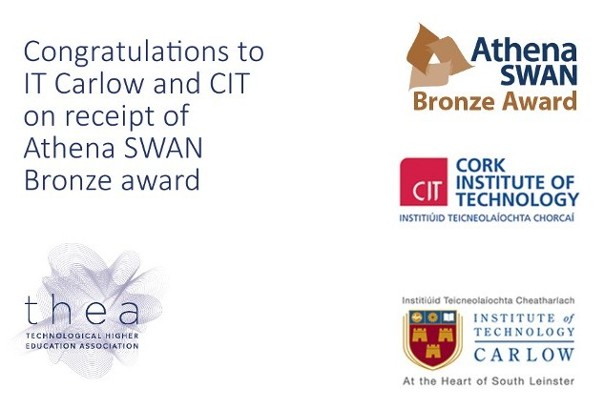THEA congratulates It Carlow and CIT on receipt of Athena SWAN bronze award